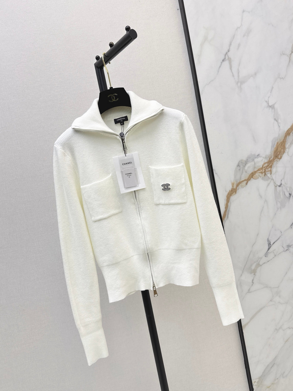 26FW New Collared Double-Zip Knit Cardigan 🤍🤎