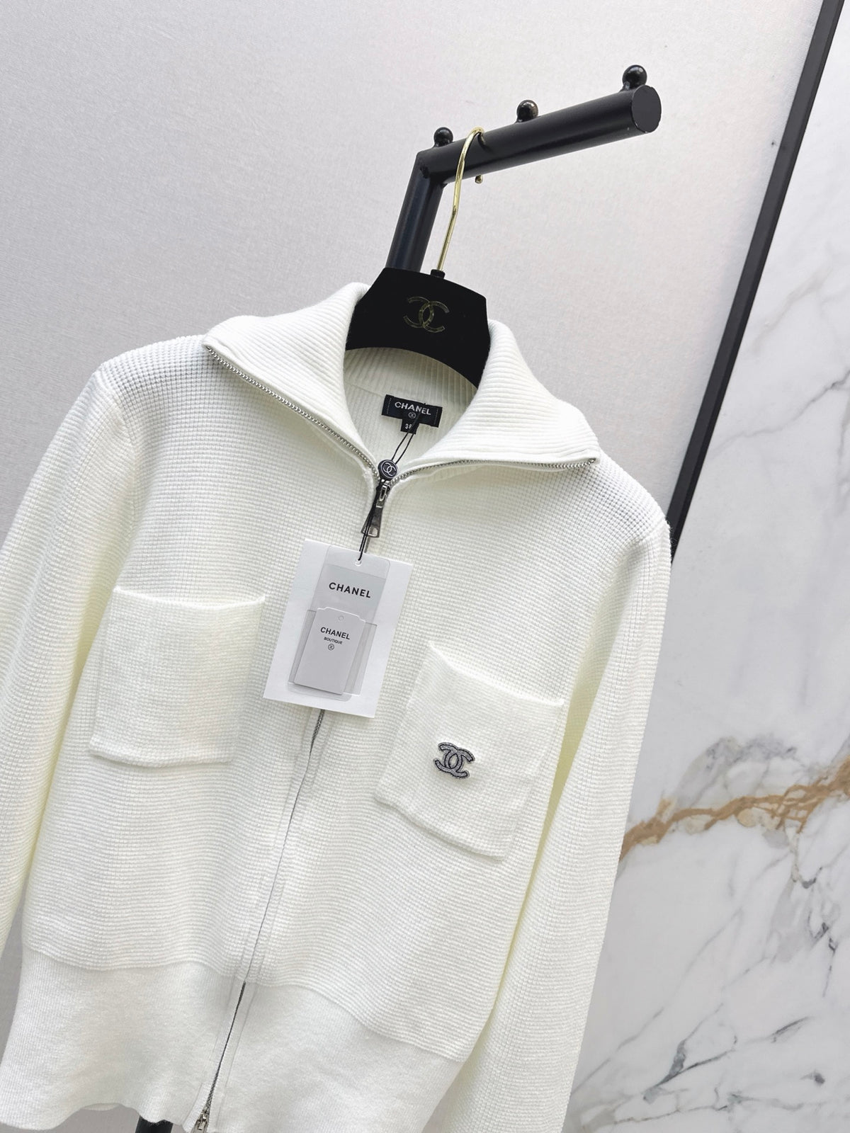 26FW New Collared Double-Zip Knit Cardigan 🤍🤎