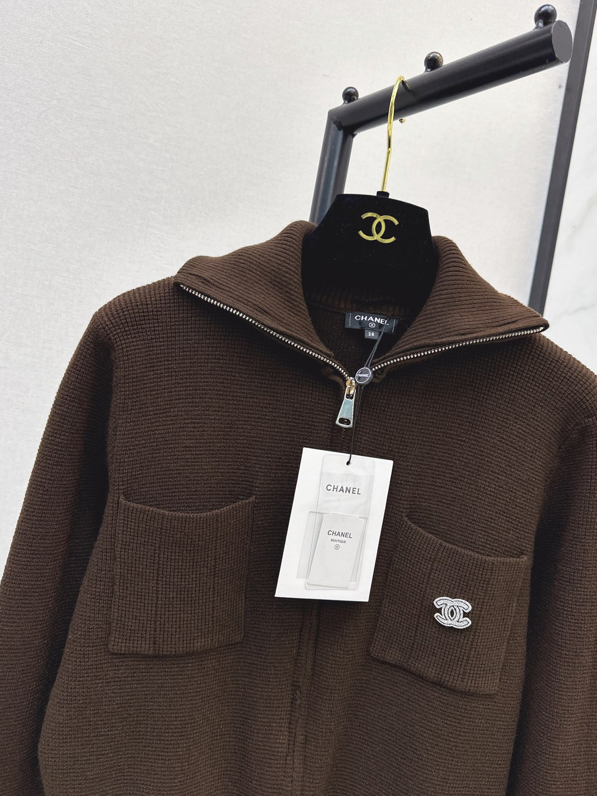 26FW New Collared Double-Zip Knit Cardigan 🤍🤎