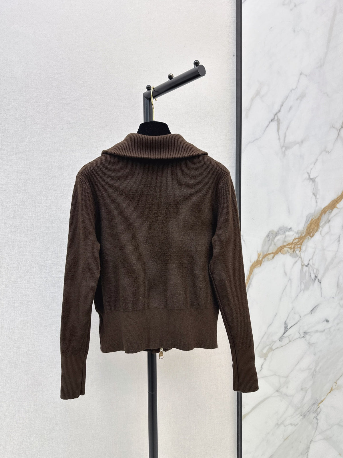26FW New Collared Double-Zip Knit Cardigan 🤍🤎
