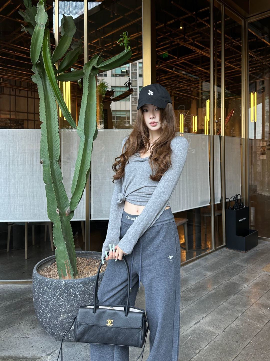 26FW New Ribbed Straight-Leg Trousers 🩶🖤