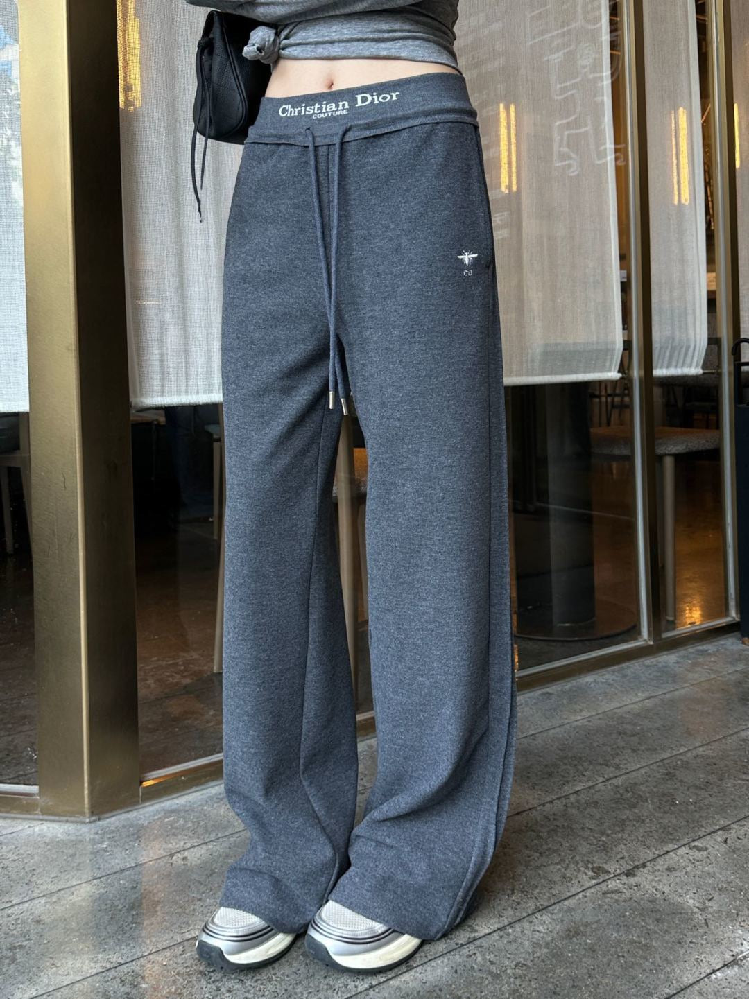 26FW New Ribbed Straight-Leg Trousers 🩶🖤