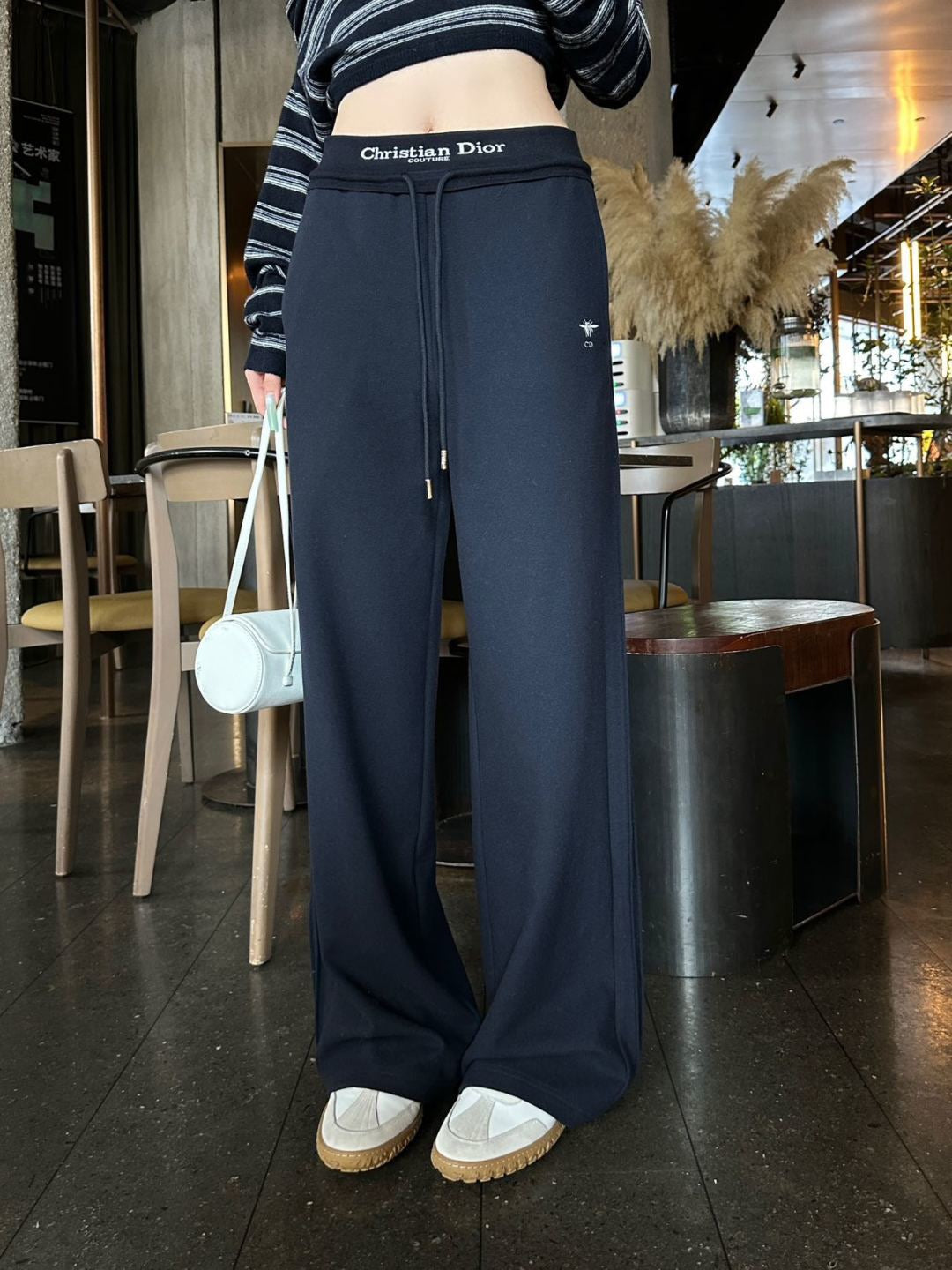 26FW New Ribbed Straight-Leg Trousers 🩶🖤