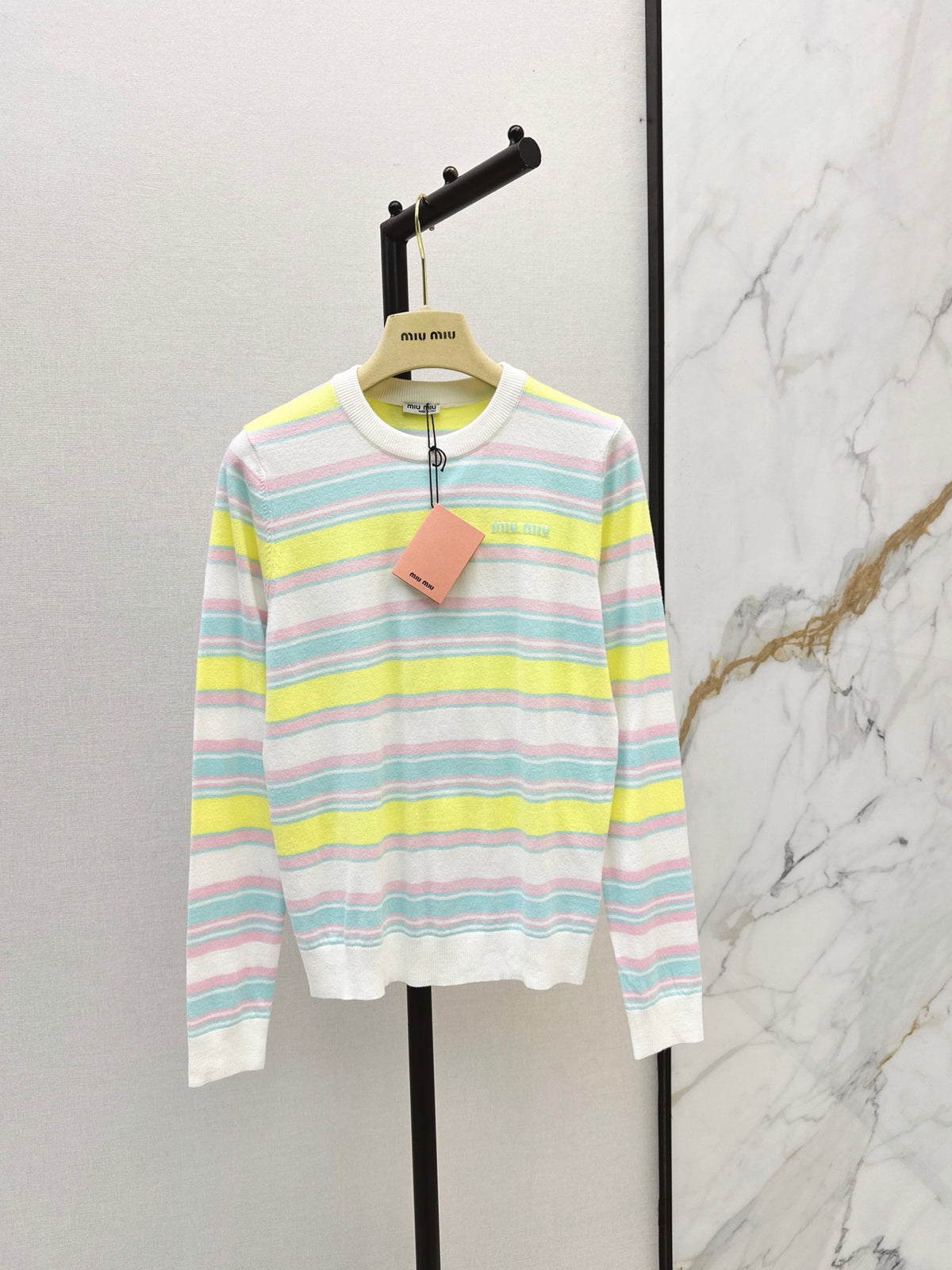 26FW New Colorful Striped Crew-Neck Sweater 🖤