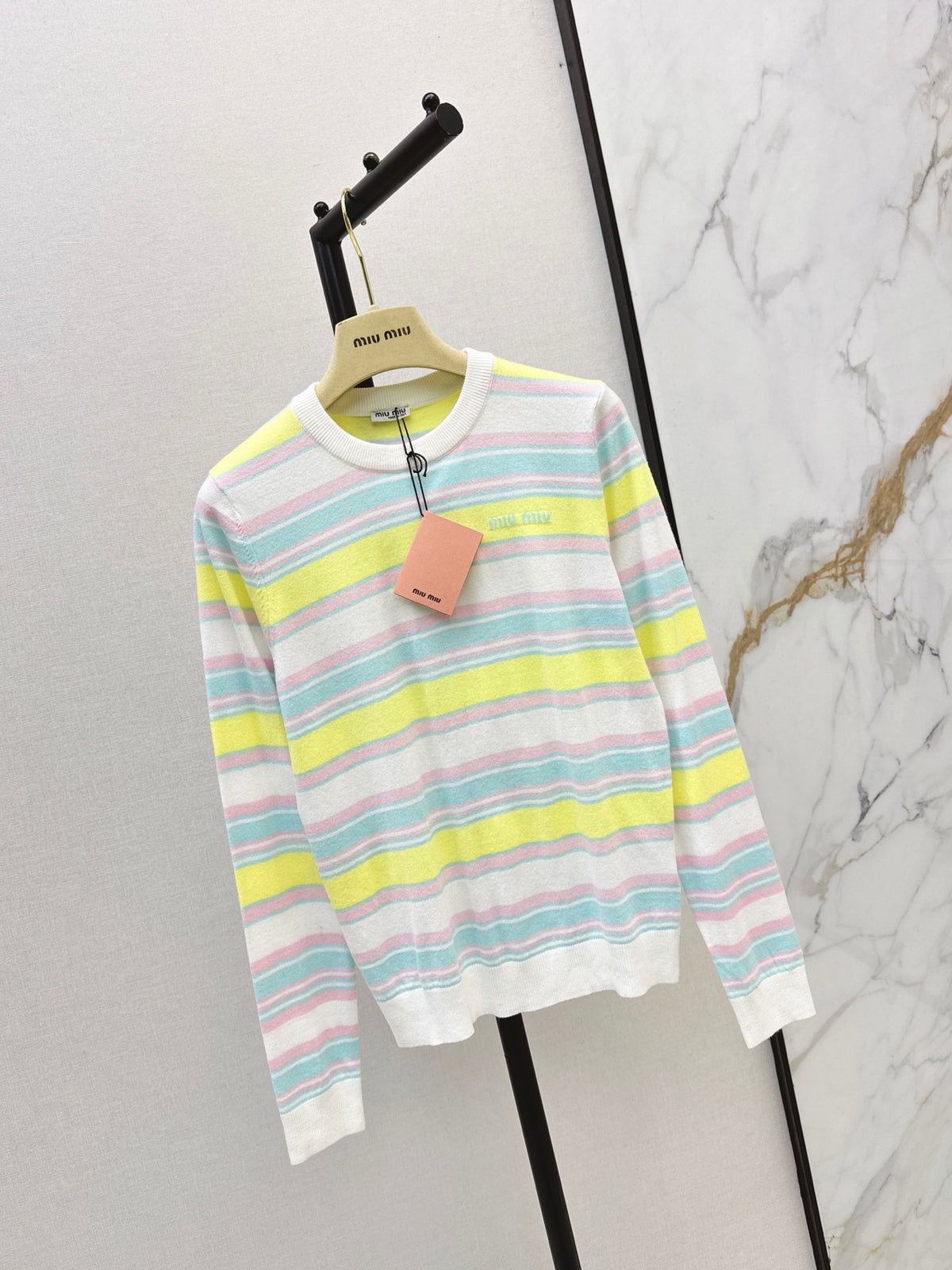 26FW New Colorful Striped Crew-Neck Sweater 🖤