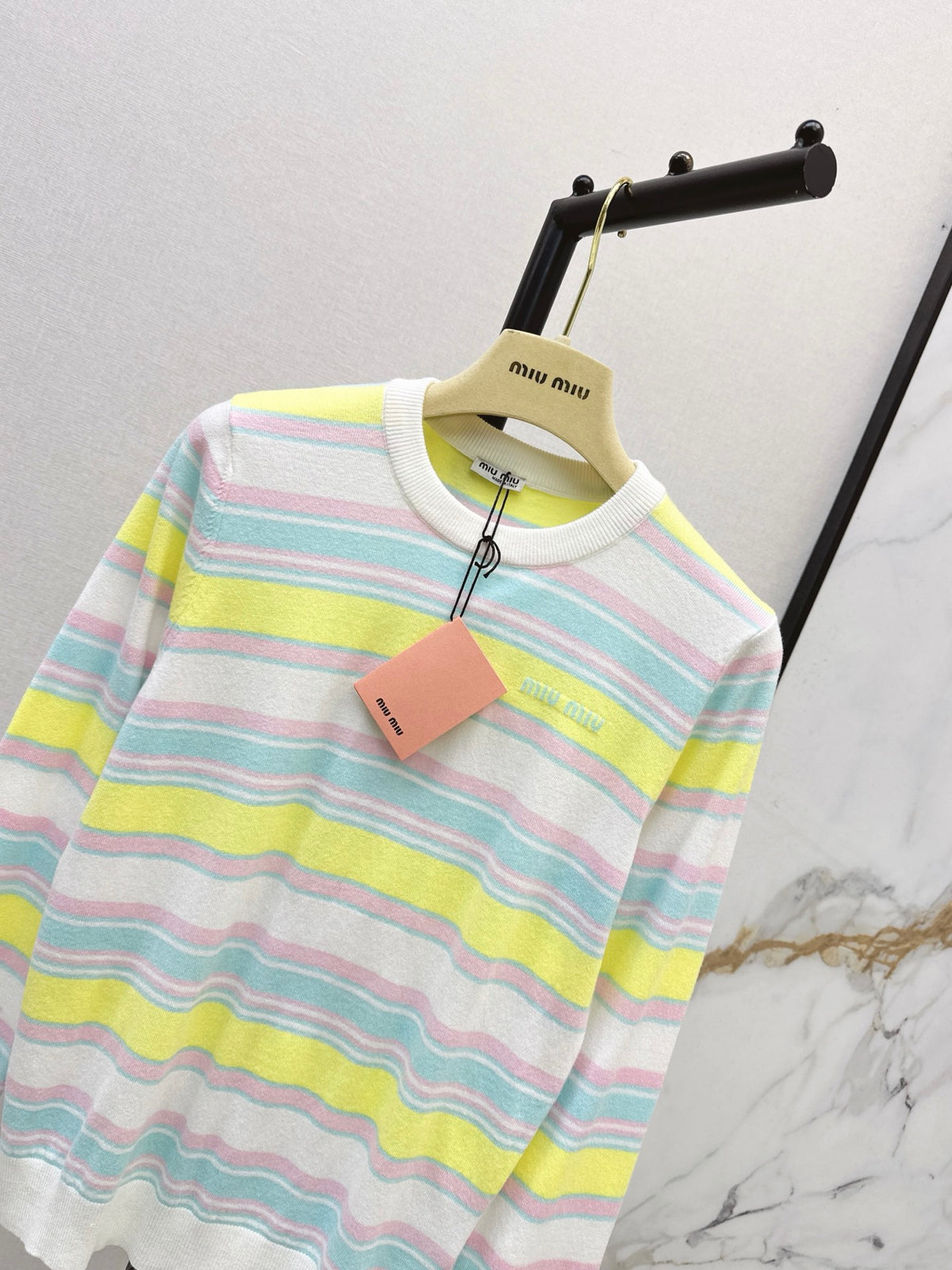 26FW New Colorful Striped Crew-Neck Sweater 🖤