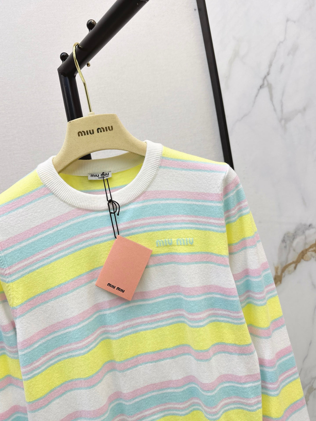 26FW New Colorful Striped Crew-Neck Sweater 🖤