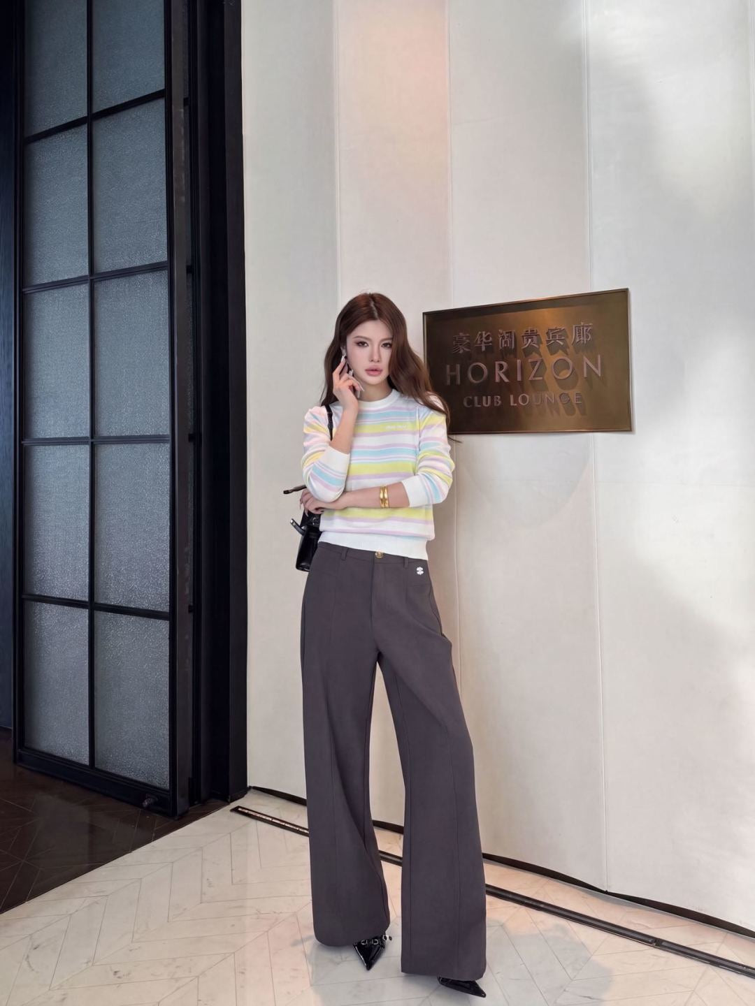 26FW New Colorful Striped Crew-Neck Sweater 🖤