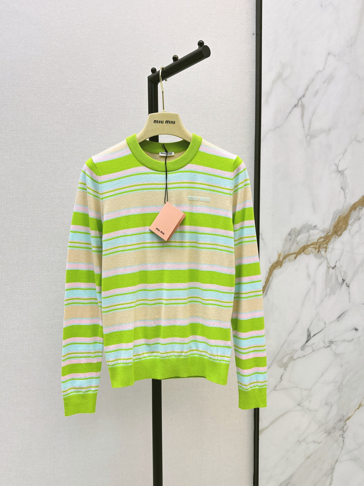 26FW New Colorful Striped Crew-Neck Sweater 🖤