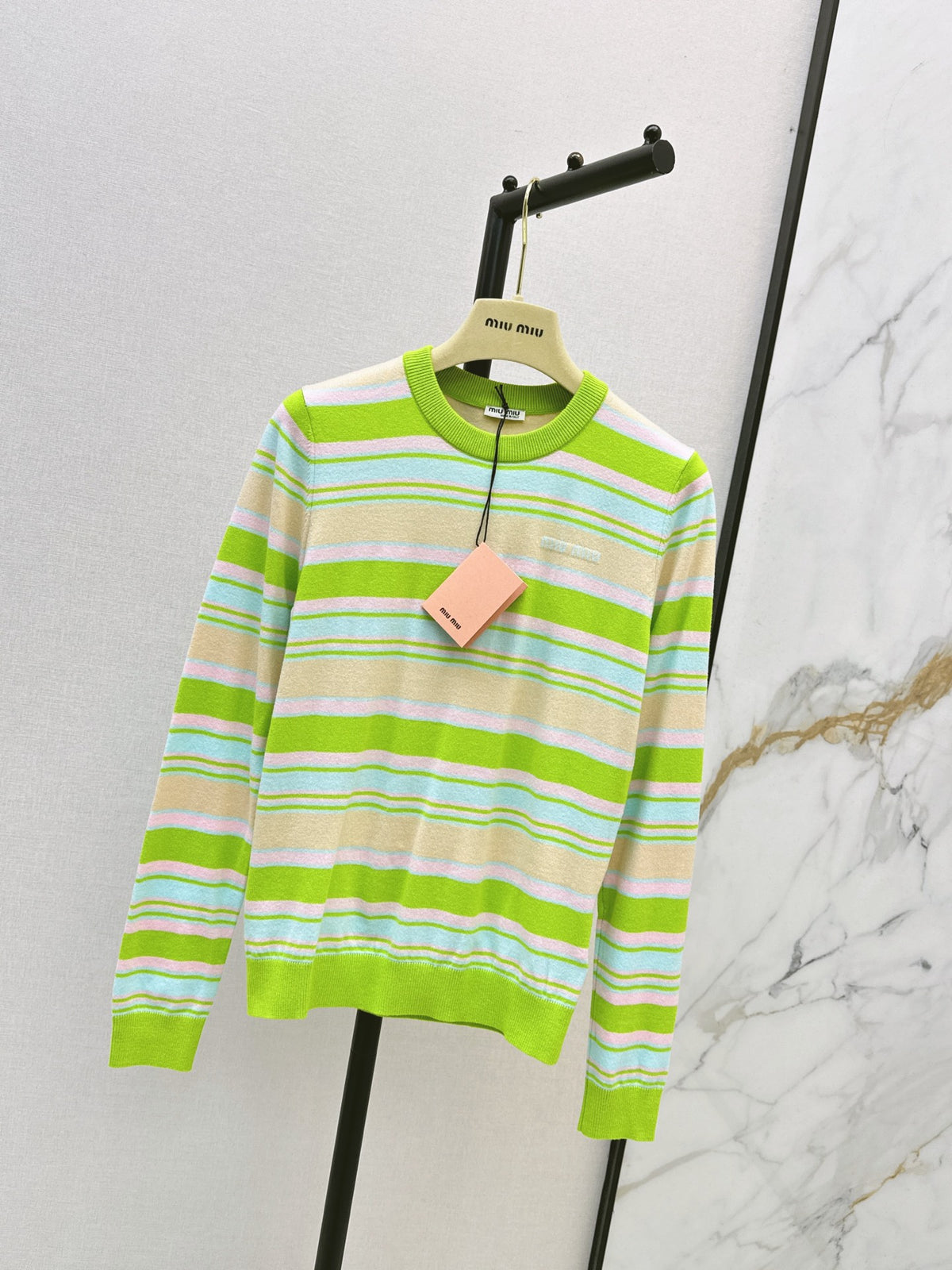 26FW New Colorful Striped Crew-Neck Sweater 🖤