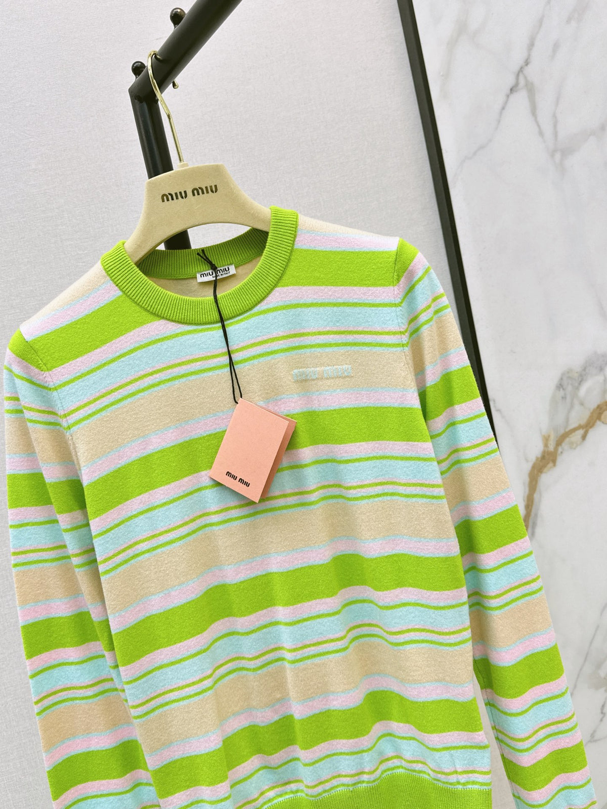 26FW New Colorful Striped Crew-Neck Sweater 🖤