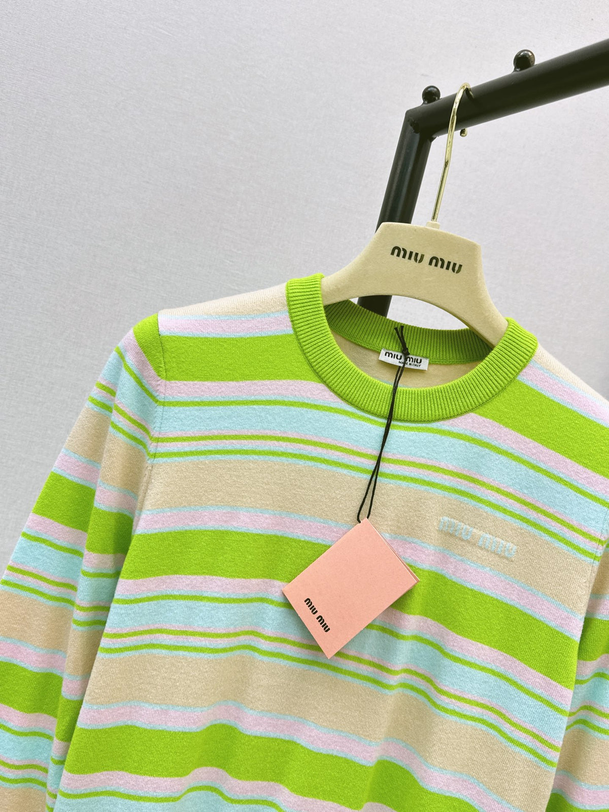 26FW New Colorful Striped Crew-Neck Sweater 🖤