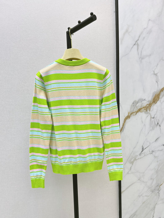 26FW New Colorful Striped Crew-Neck Sweater 🖤