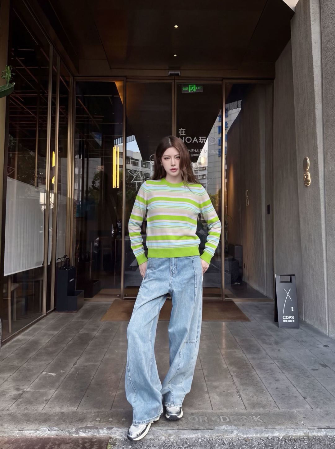 26FW New Colorful Striped Crew-Neck Sweater 🖤