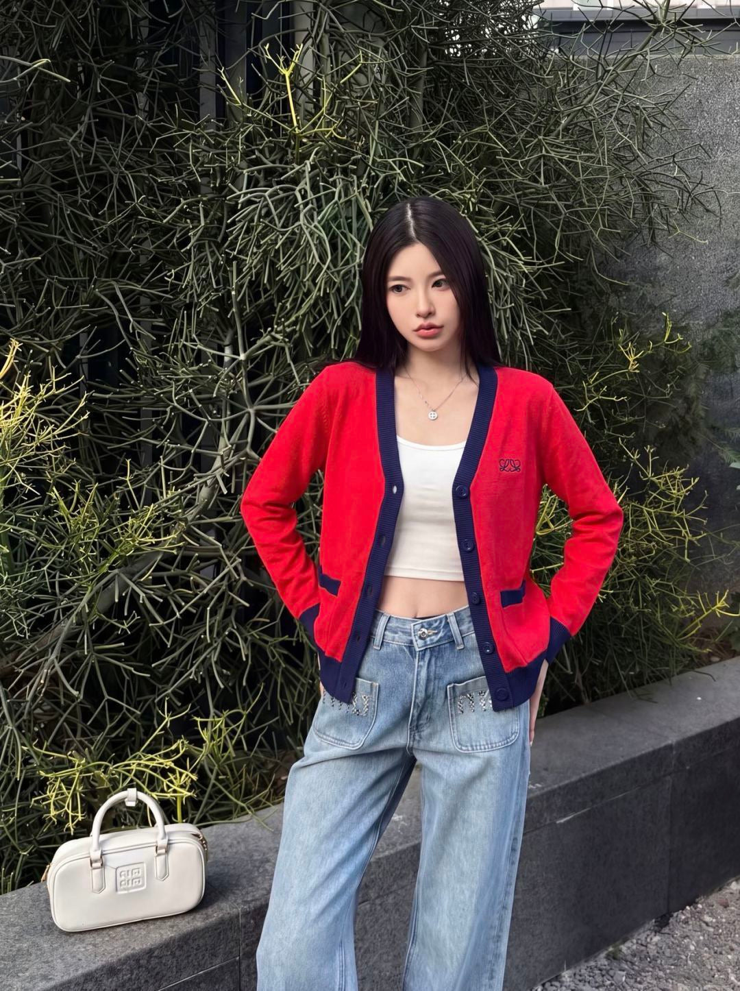 26FW New V-Neck Cardigan 💙❤️