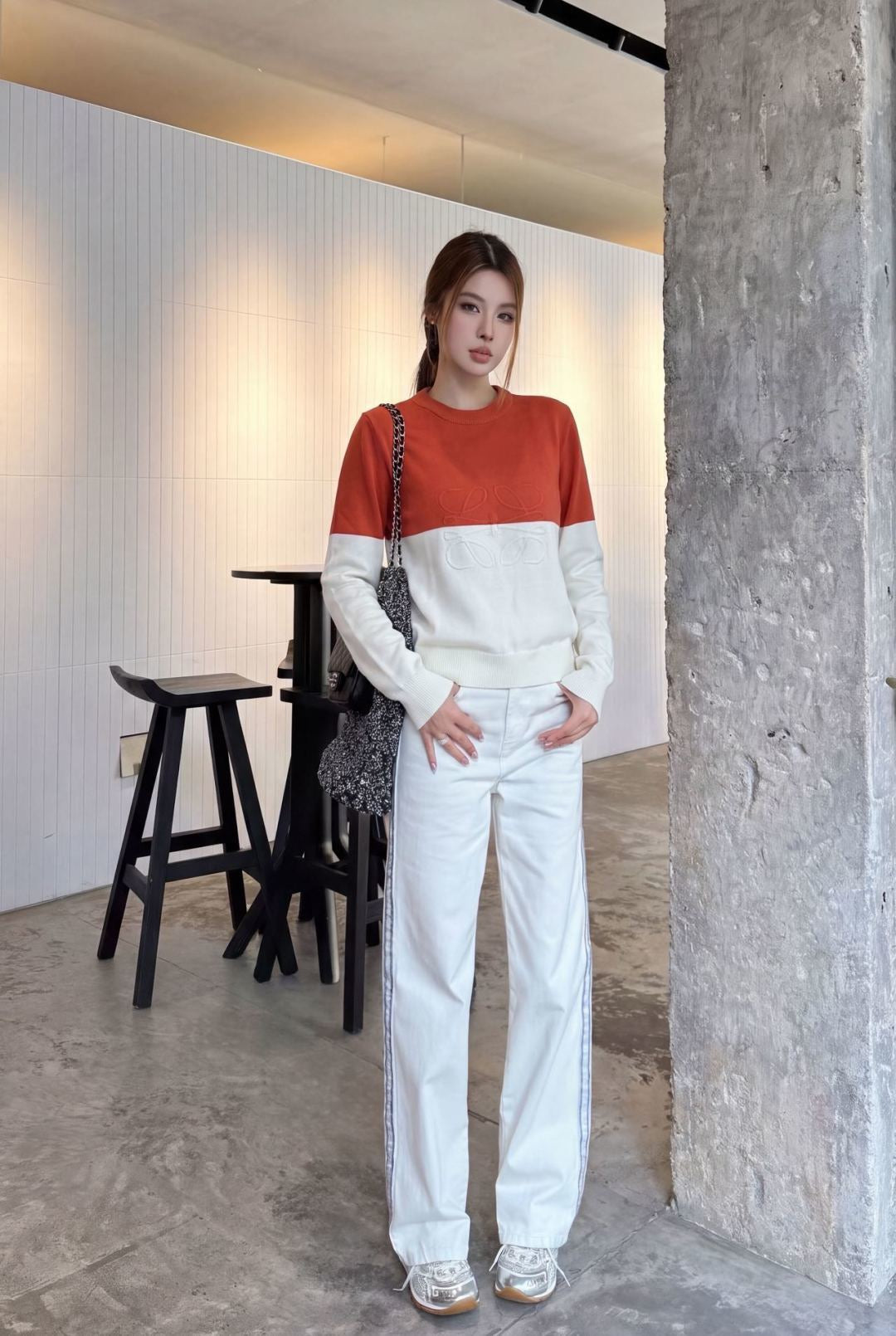 26FW New Classic Crew-Neck Sweater 🧡💙