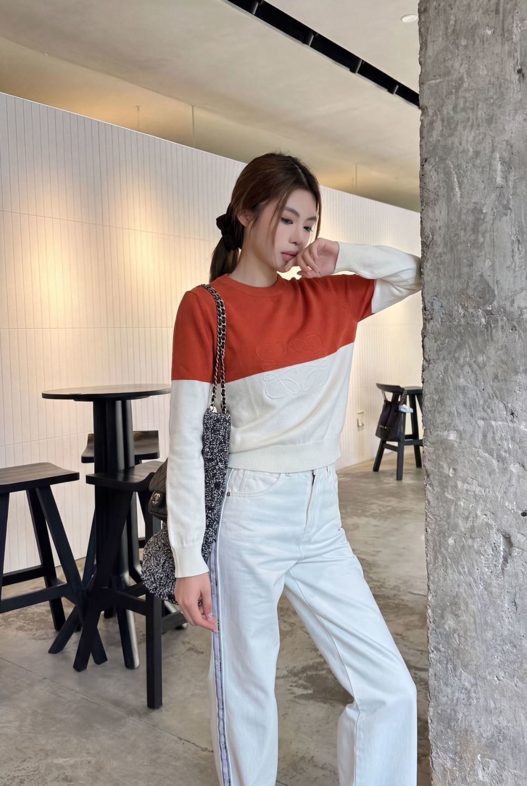 26FW New Classic Crew-Neck Sweater 🧡💙