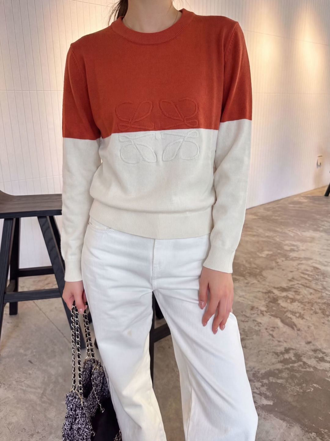 26FW New Classic Crew-Neck Sweater 🧡💙