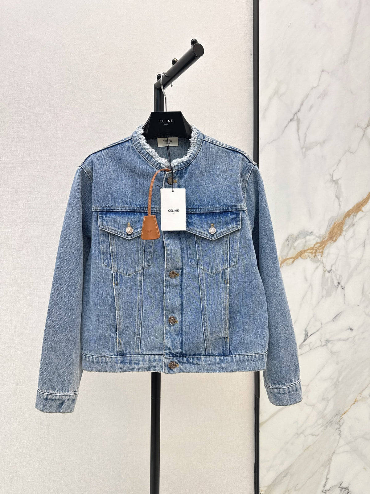 26FW New Crew-Neck Denim Jacket 🩵