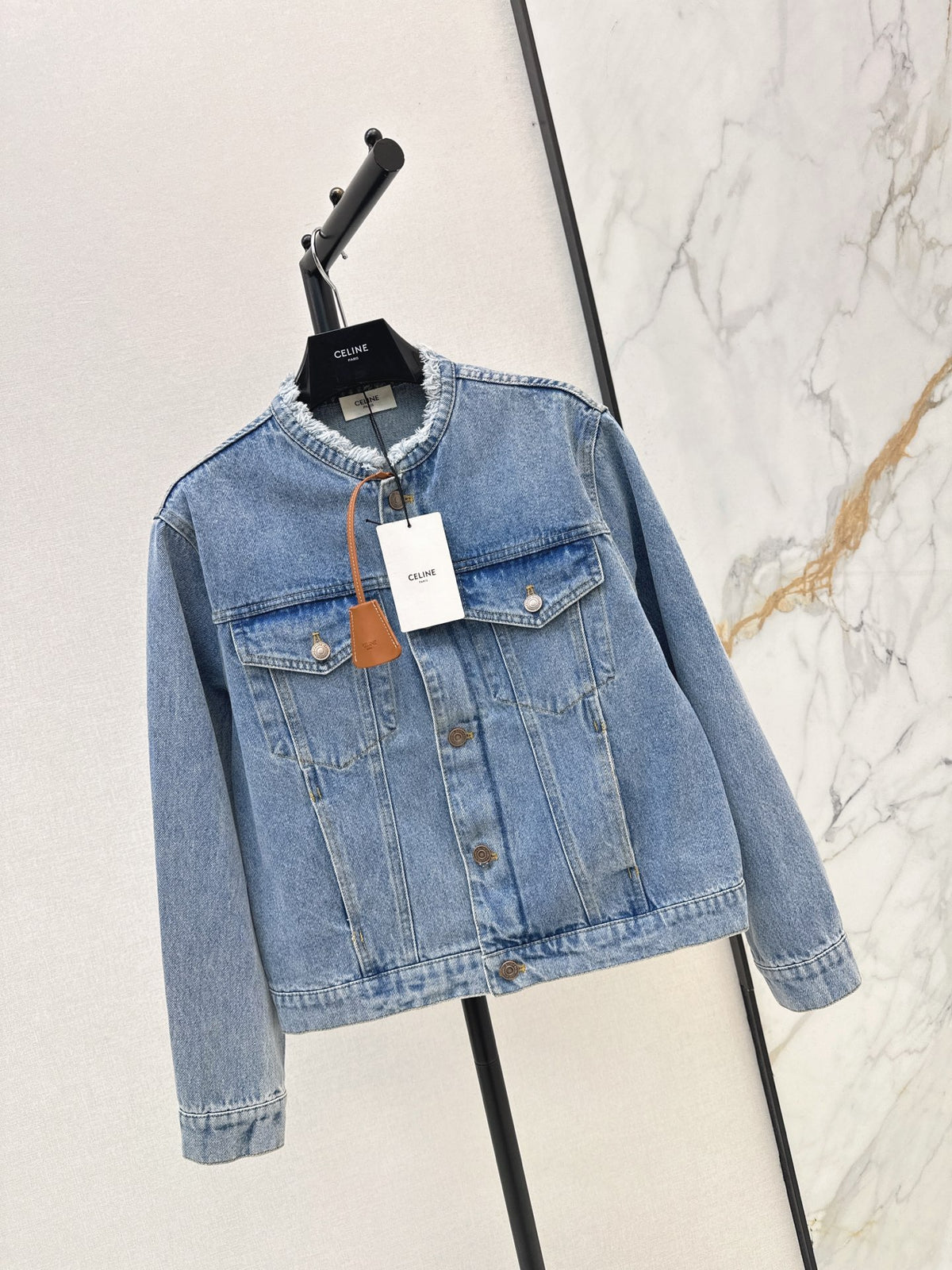 26FW New Crew-Neck Denim Jacket 🩵