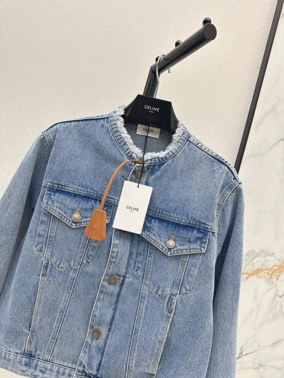 26FW New Crew-Neck Denim Jacket 🩵