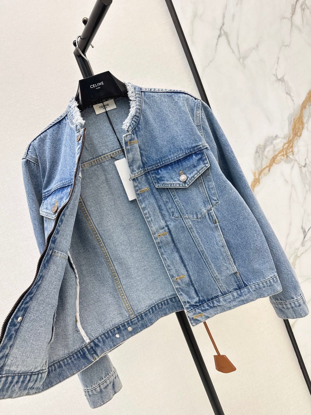 26FW New Crew-Neck Denim Jacket 🩵