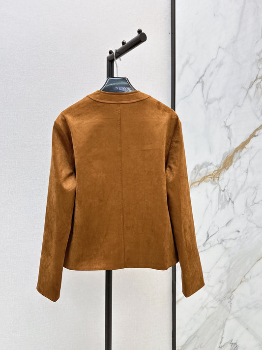 26FW New Suede Crew-Neck Jacket 🤎