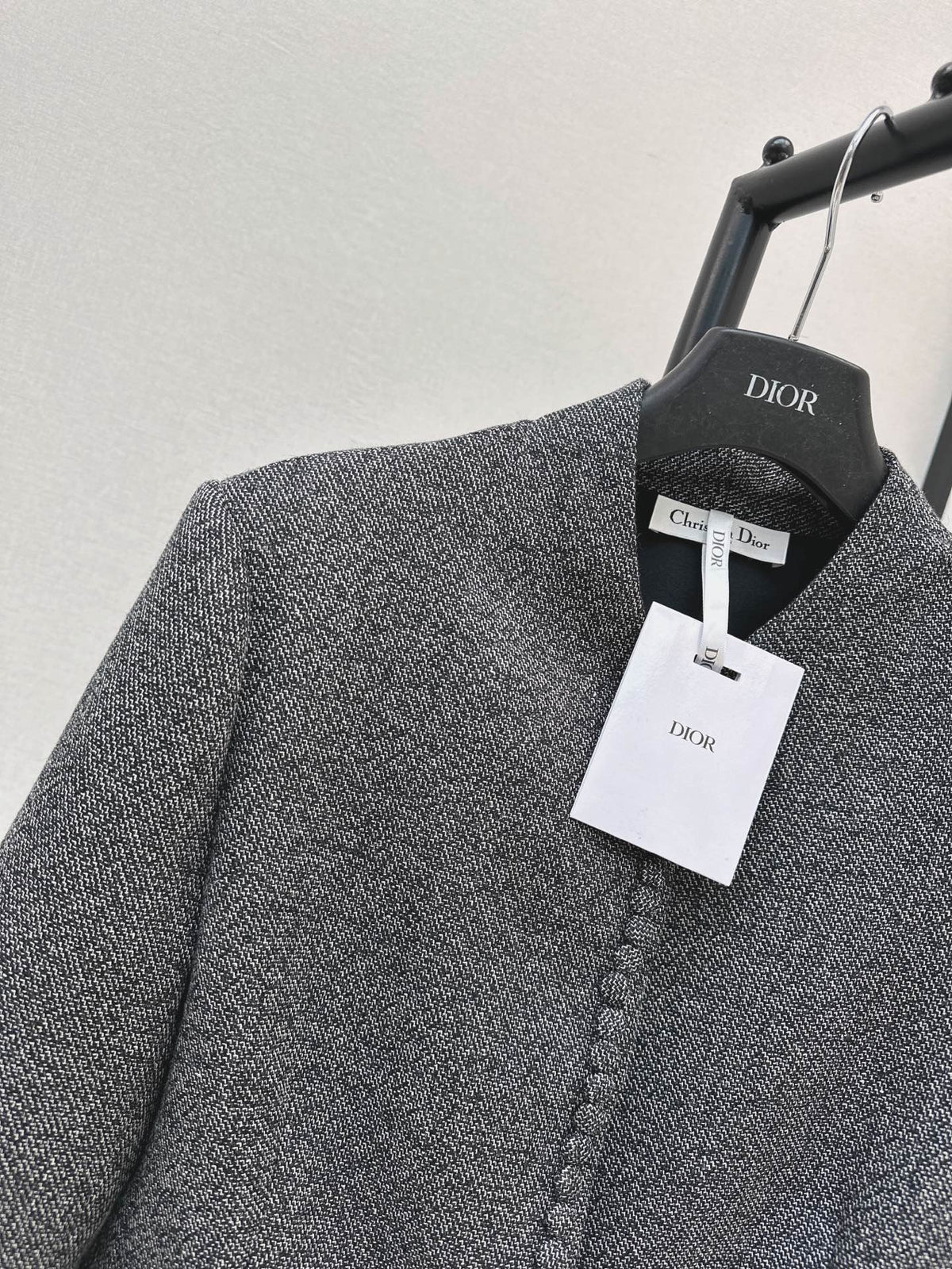 26FW New: Wool Blazer with Stand Collar and Cinched Waist 🩶