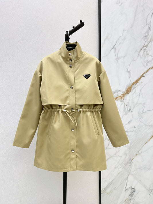 26FW New Stand-Collar Mid-Length Trench Coat 🤎