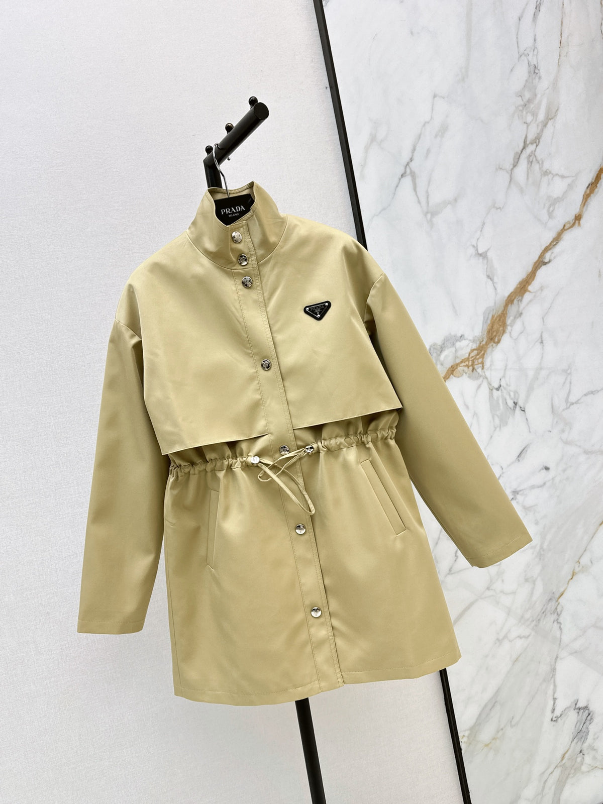 26FW New Stand-Collar Mid-Length Trench Coat 🤎