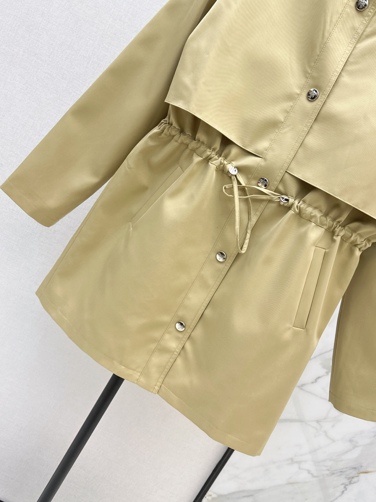 26FW New Stand-Collar Mid-Length Trench Coat 🤎