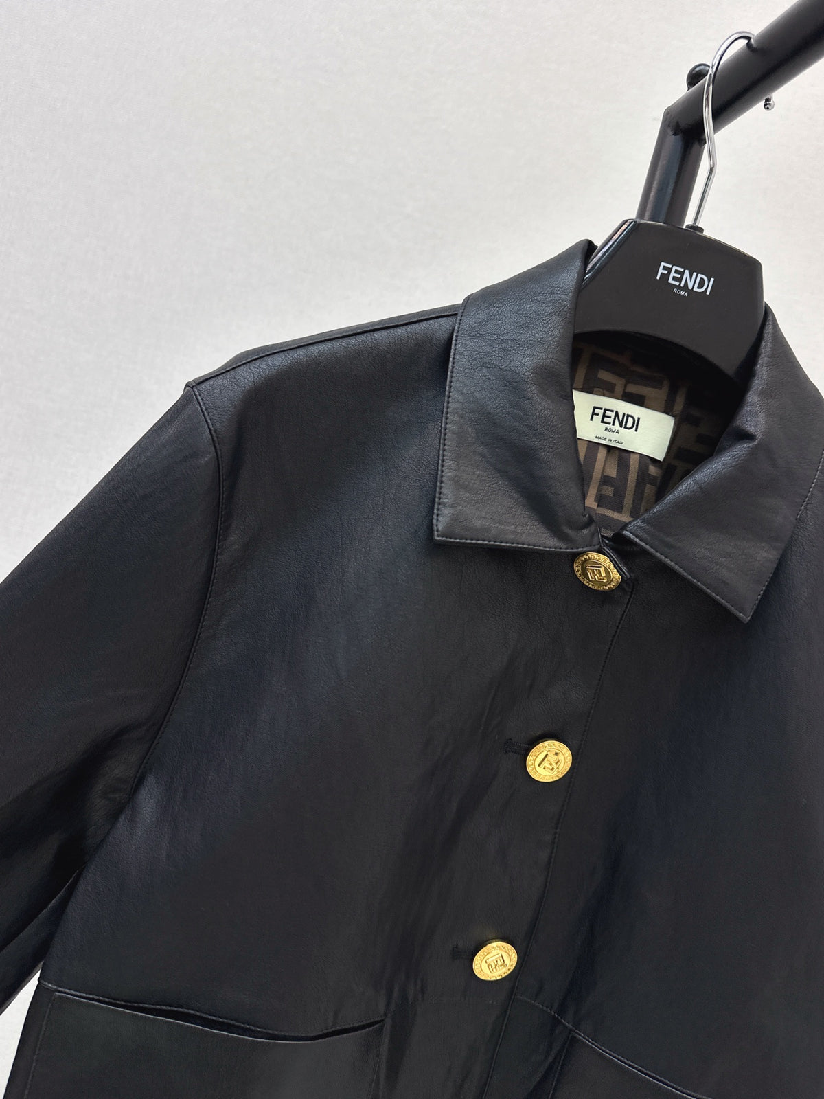 26FW New Eco-Leather Jacket with Lapel 🖤