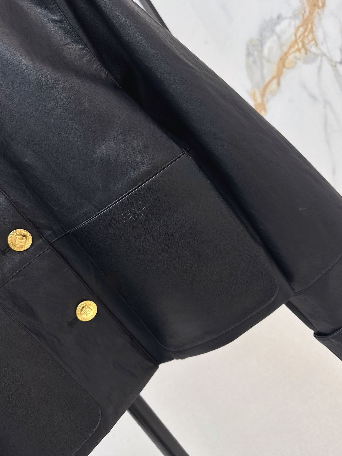 26FW New Eco-Leather Jacket with Lapel 🖤