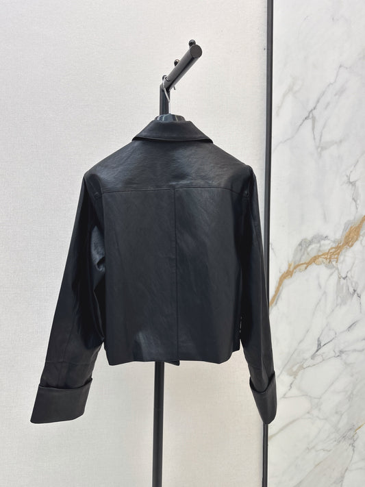 26FW New Eco-Leather Jacket with Lapel 🖤