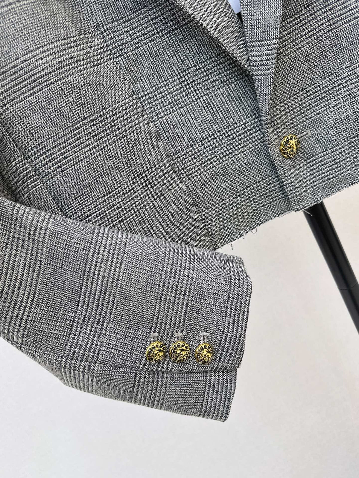 🔥Highest Quality🔥26FW New Grey Plaid Cropped Jacket 🩶