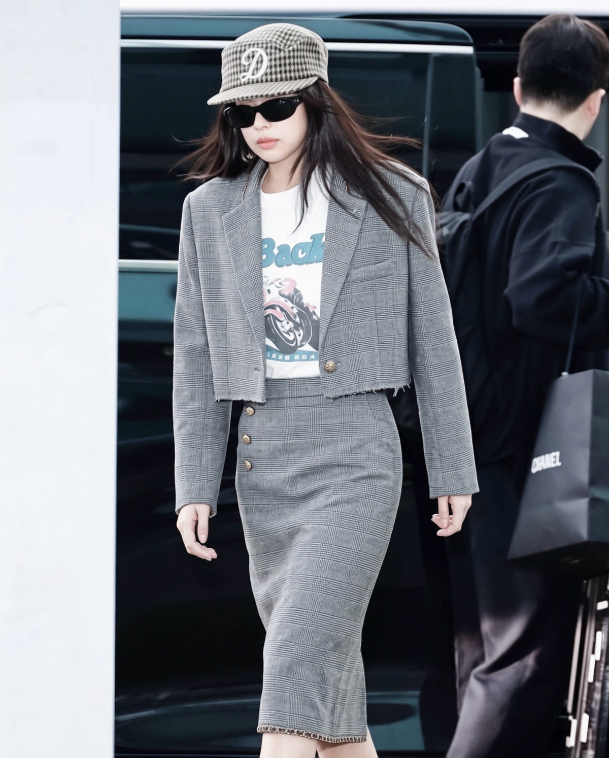 🔥Highest Quality🔥26FW New Grey Plaid Cropped Jacket 🩶