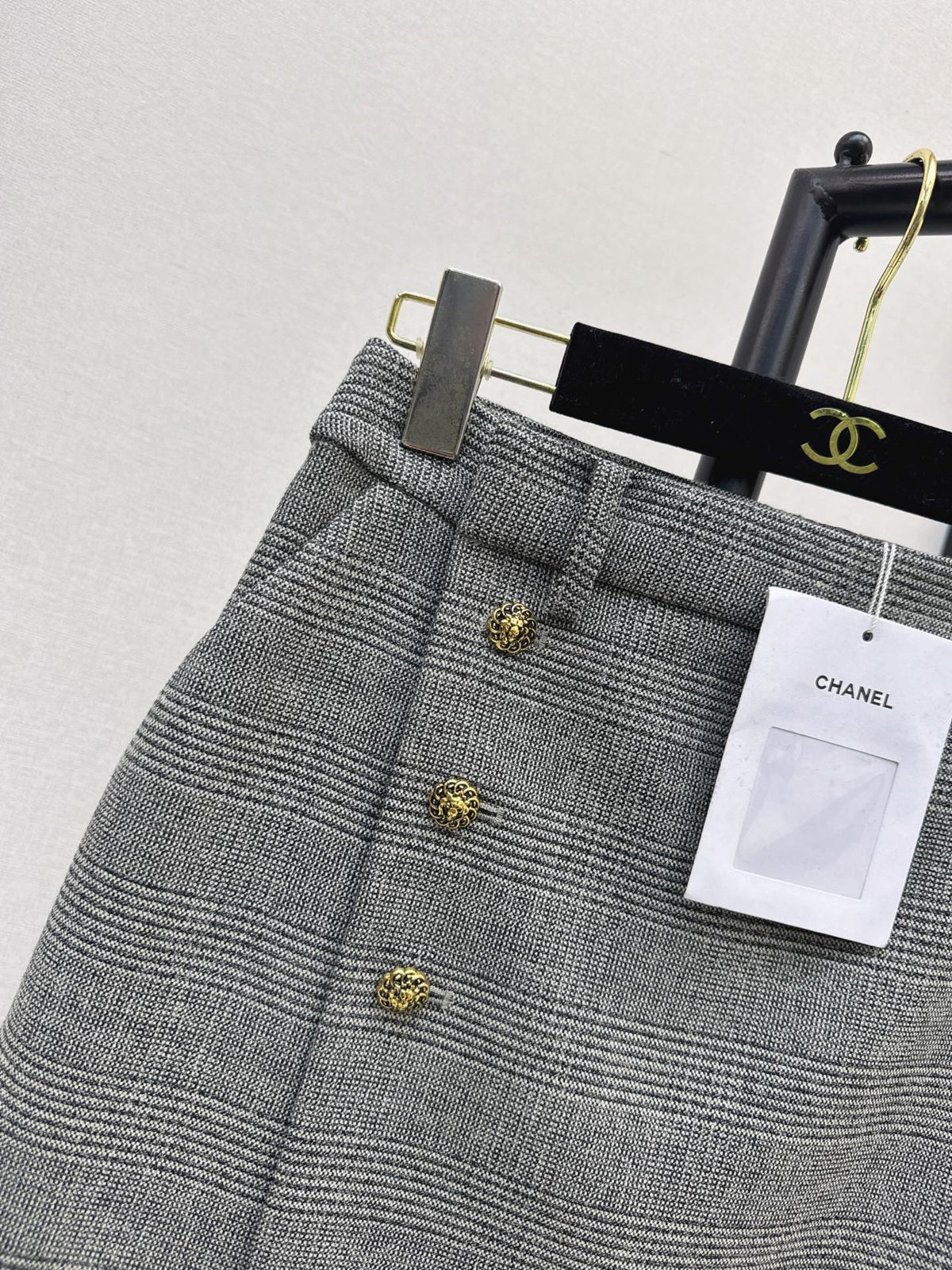 🔥Highest Quality🔥26FW New Grey Plaid High-Waisted Skirt 🩶