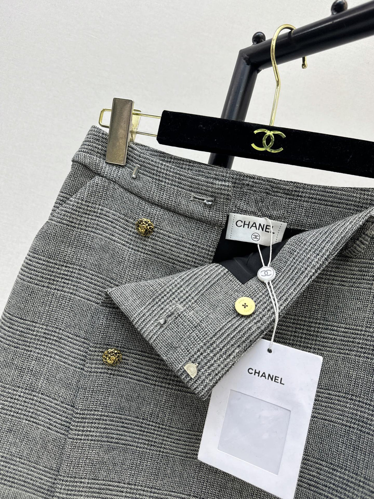 🔥Highest Quality🔥26FW New Grey Plaid High-Waisted Skirt 🩶