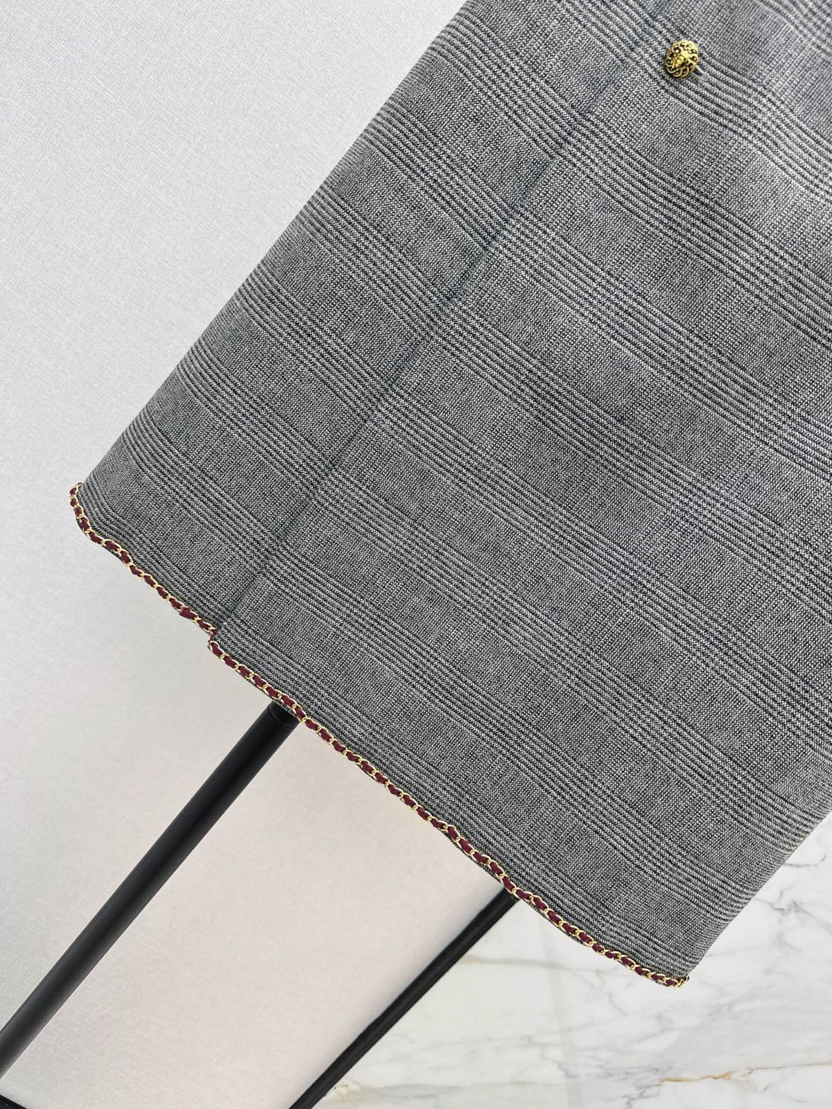 🔥Highest Quality🔥26FW New Grey Plaid High-Waisted Skirt 🩶