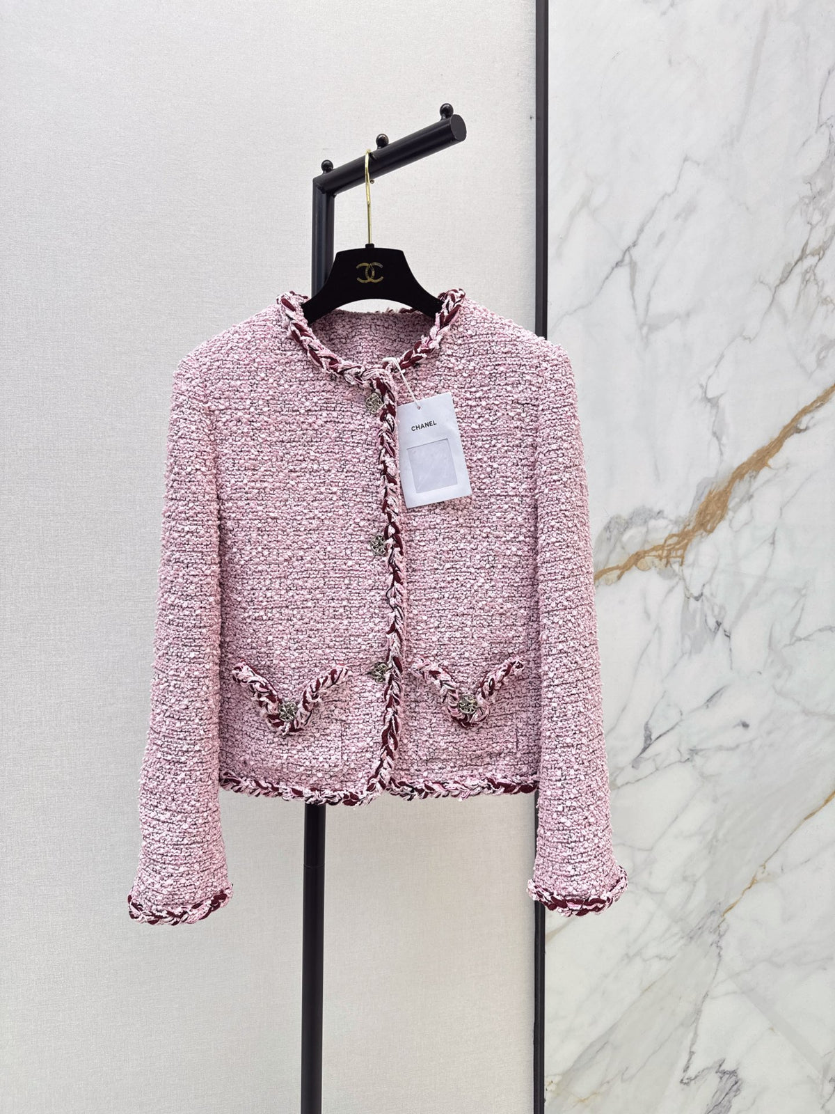 🔥Highest Quality🔥26FW New Tweed Crew-Neck Jacket 🩷