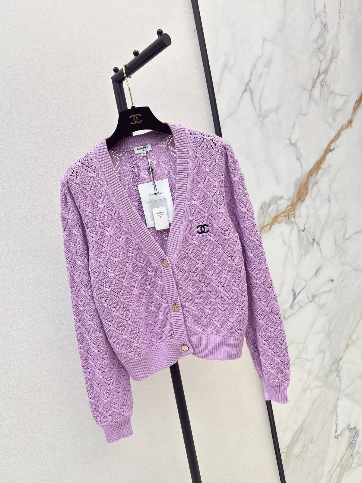 26FW New V-Neck Knit Cardigan 💜🤎