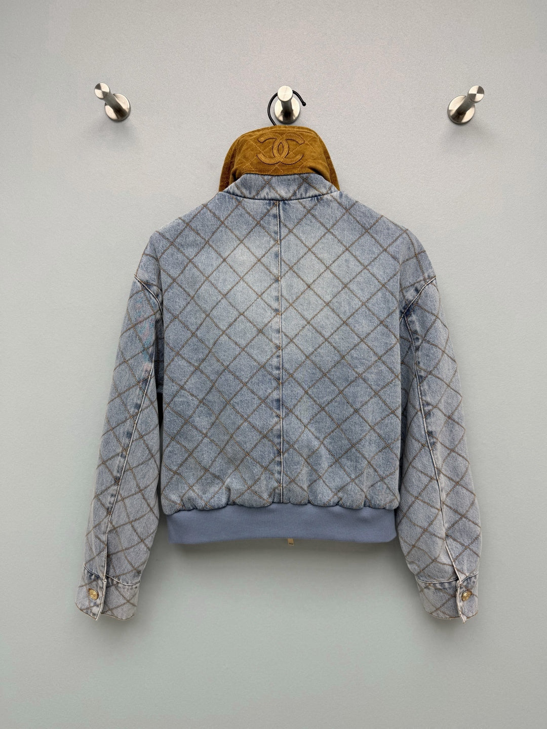 26FW New Cropped Denim Baseball Jacket 🩵