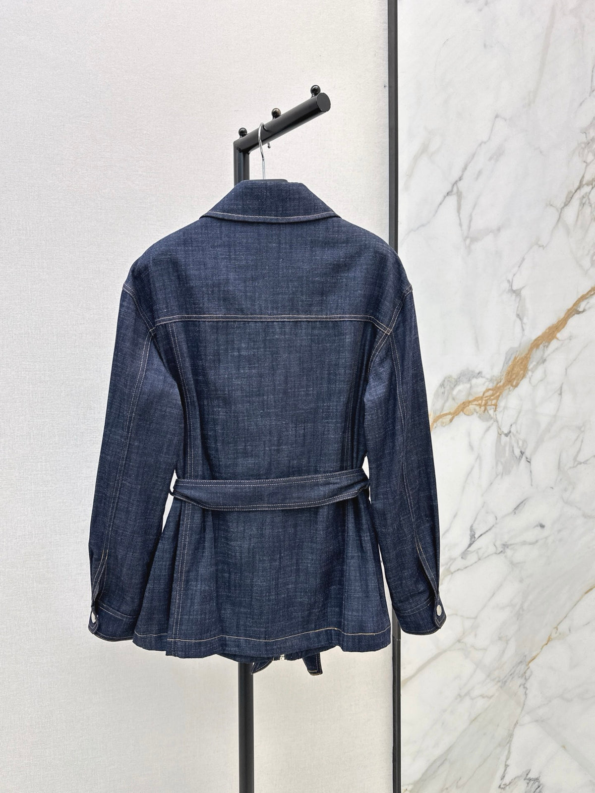 26FW New Denim Jacket with Leather Pocket Detail 🖤