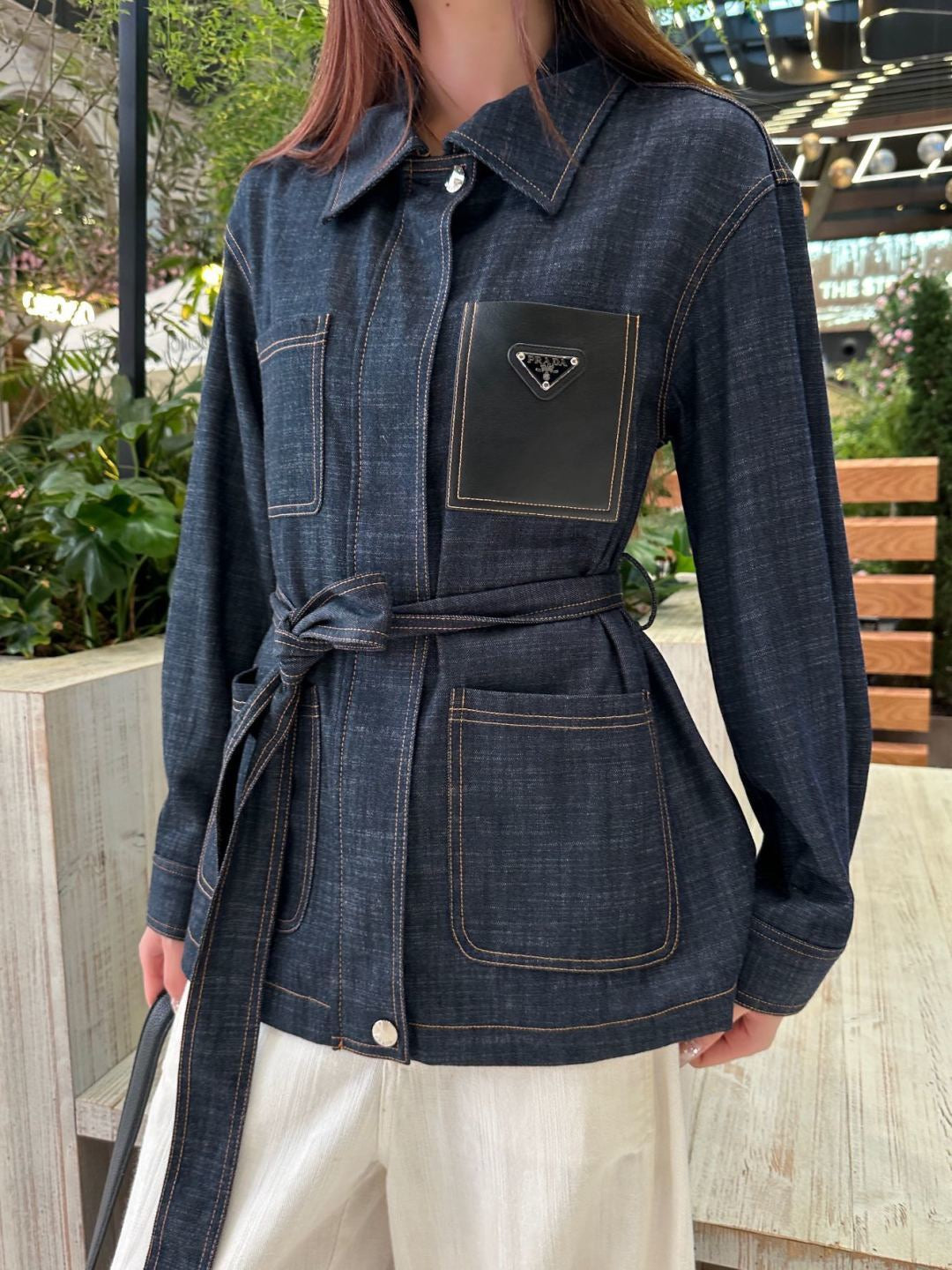 26FW New Denim Jacket with Leather Pocket Detail 🖤