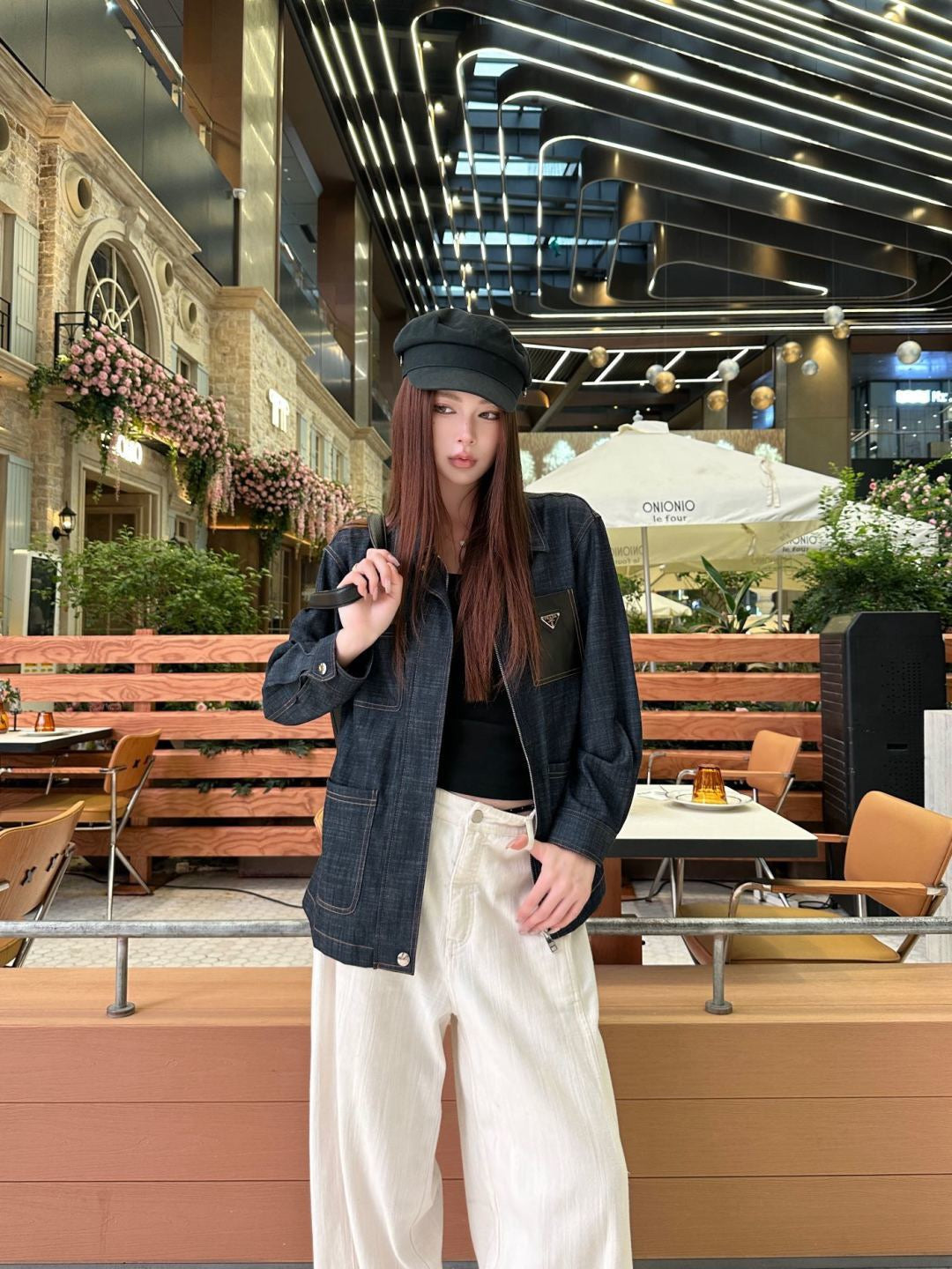 26FW New Denim Jacket with Leather Pocket Detail 🖤