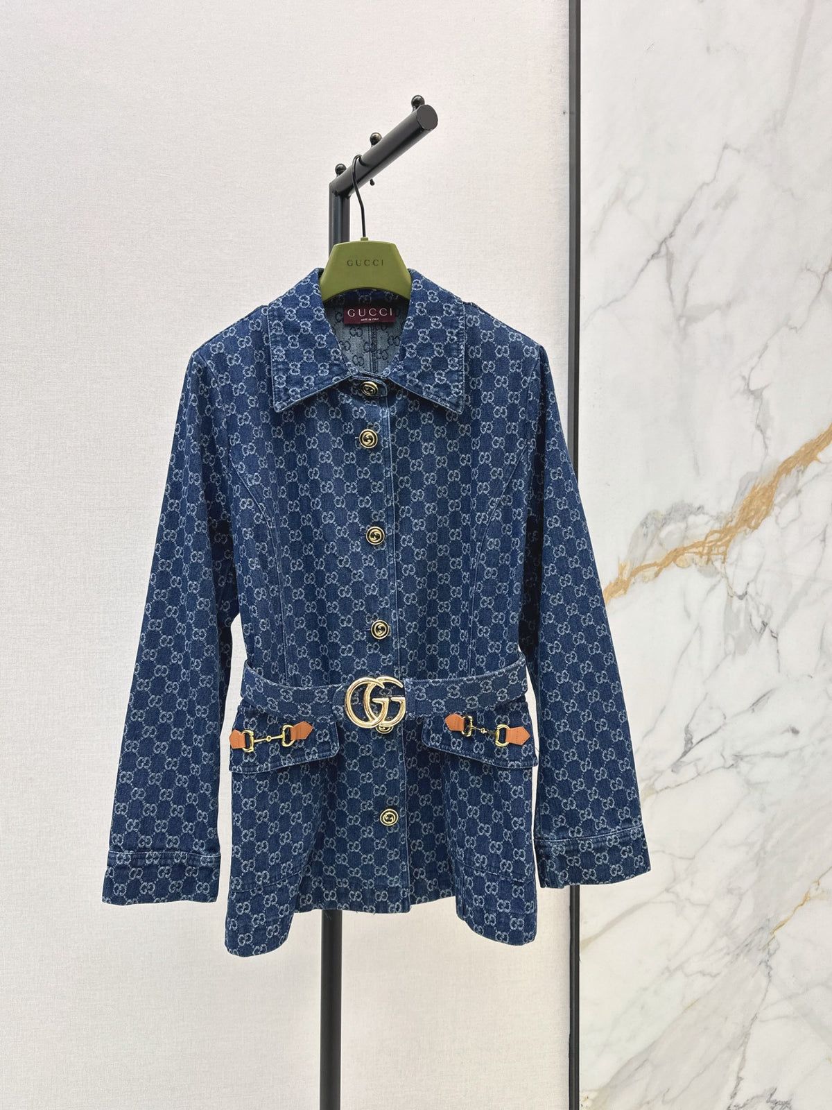🔥Highest Quality🔥26FW New GG Jacquard Mid-Length Coat with Lapel 🩵