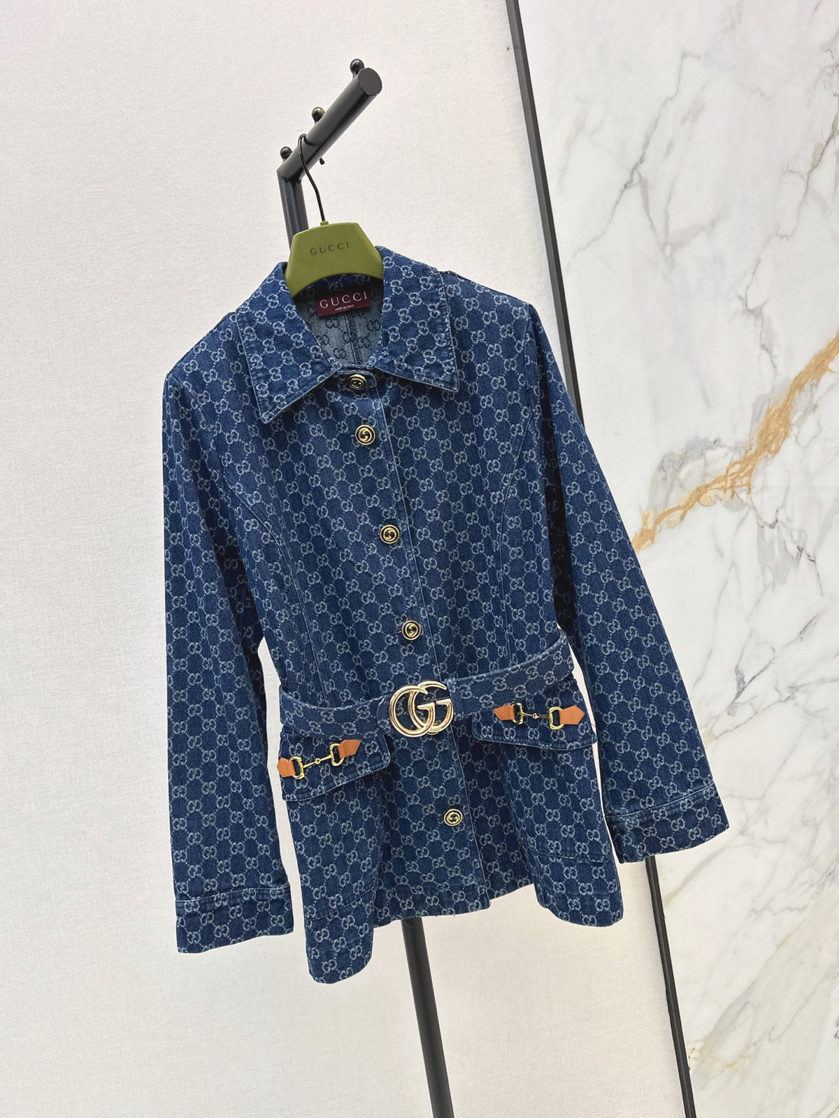 🔥Highest Quality🔥26FW New GG Jacquard Mid-Length Coat with Lapel 🩵