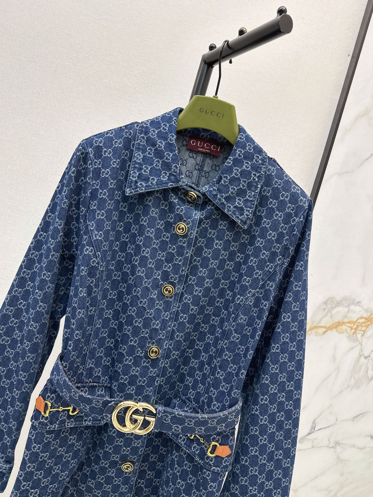 🔥Highest Quality🔥26FW New GG Jacquard Mid-Length Coat with Lapel 🩵