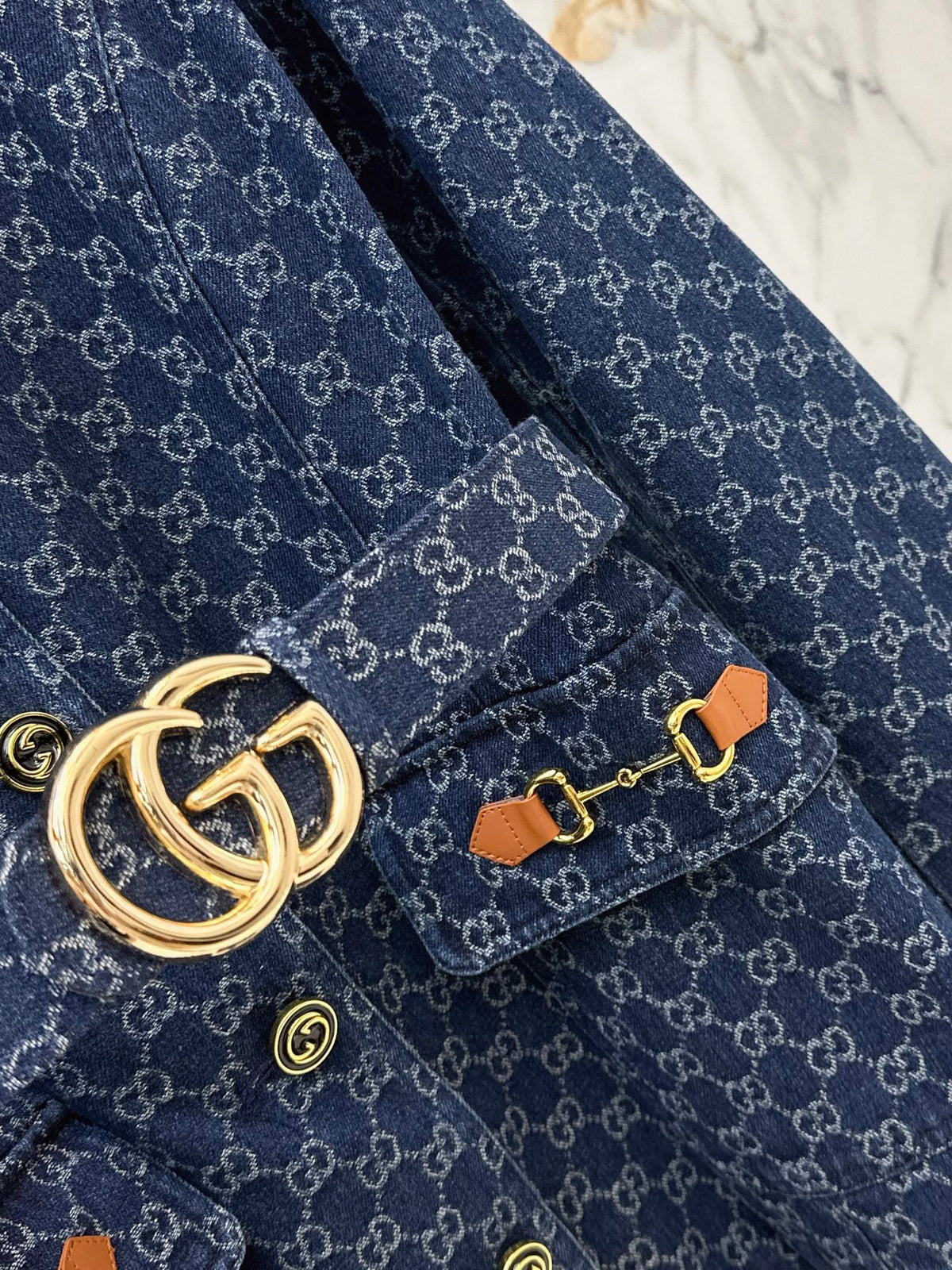 🔥Highest Quality🔥26FW New GG Jacquard Mid-Length Coat with Lapel 🩵