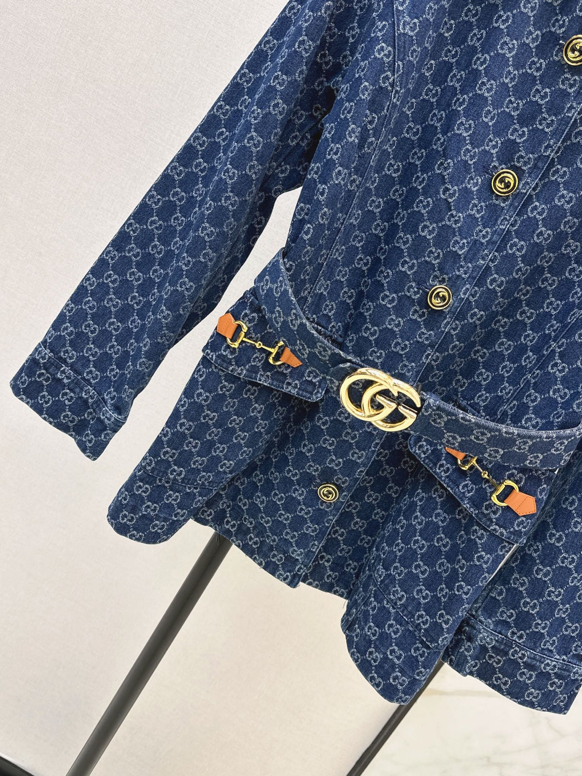🔥Highest Quality🔥26FW New GG Jacquard Mid-Length Coat with Lapel 🩵